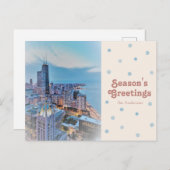 シカモダンゴエレガントシティスカイライングリーティングカード ポストカード (正面/裏面)