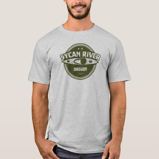シカンリバーオレゴンカヤック Tシャツ (正面)