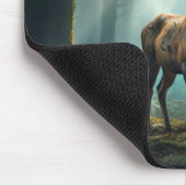 シカ動物の野生動物の荒野のアーカラフルト マウスパッド (コーナー)