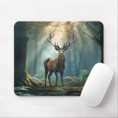 シカ動物の野生動物の荒野のアーカラフルト マウスパッド (マウス)