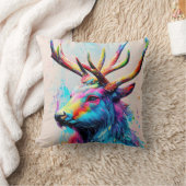 シカ動物発見アドベンチャー自然惑星 クッション (ブランケット)