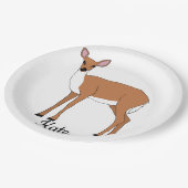 シカ動物 ペーパープレート (アングル)