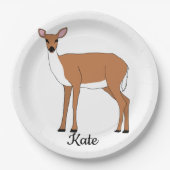 シカ動物 ペーパープレート (正面)