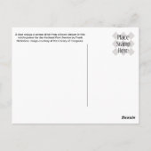 シカ及び流れ ポストカード (裏面)