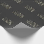 シカ狩りアメリカンフラグフォレストガンアントラー ラッピングペーパー (角)