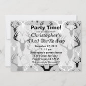 シカ狩りスカルパターン 招待状 (裏面)