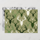 シカ狩りスカルパターン 招待状 (正面/裏面)