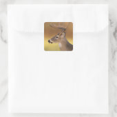 シカ科 オジロジカ Odocoileus virginianus スクエアシール (バッグ)