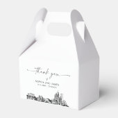 シカ結婚ゴパーソナライズされたのお願い フェイバーボックス (正面サイド)