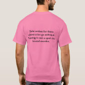 シカ-あなたの目を閉めるため… Tシャツ (裏面)