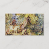 「シカ」につきまとっている森林官のためのスケッチ(c上の油 名刺 (裏面)