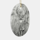 シカ・イン・ウッズ セラミックオーナメント (右)