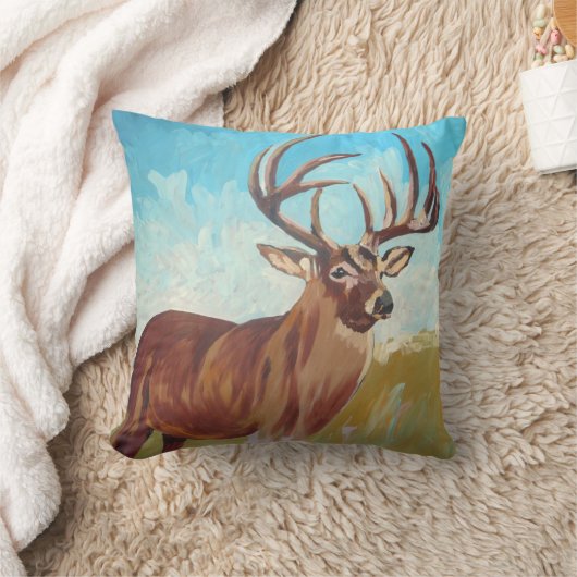 シカ クッション (ブランケット)