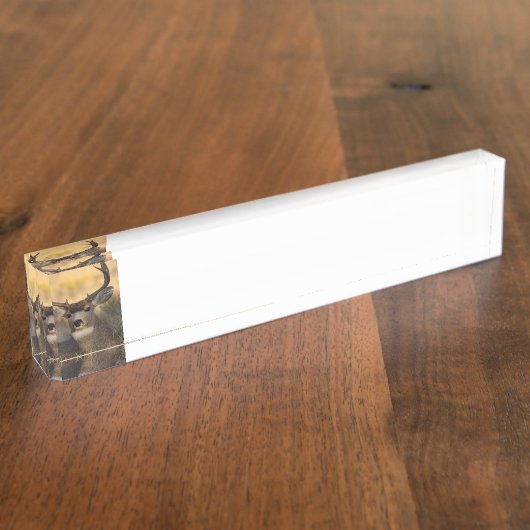 シカ デスクネームプレート (側面)