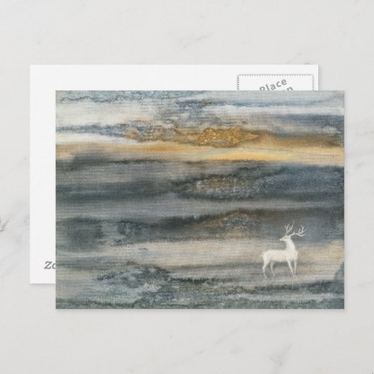 シカ ポストカード (正面/裏面)