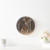 シカ ラウンド壁時計 (ホーム)