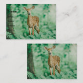 シカ 名刺 (正面/裏面)