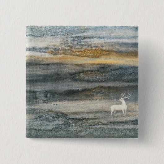 シカ 缶バッジ (正面)