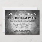 シカ〔雄ジカの〕枝角スカルパターン 招待状 (裏面)