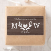 シカ〔雄ジカの〕枝角結婚の水瓶ラベル ラベル (インサイチュ)