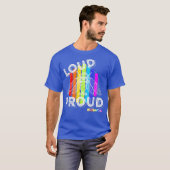 シガイダ LGBTプライド セミの群れX 2021 虫 Tシャツ (正面フル)