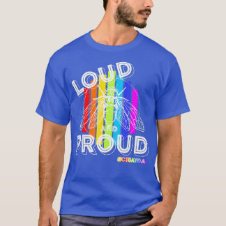 シガイダ LGBTプライド セミの群れX 2021 虫 Tシャツ