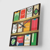 シガウィード スクエア壁時計 (傾斜)