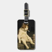 シガレットキティ 楽しい喫煙猫 Gen Z メメ ラゲッジタグ (正面縦)