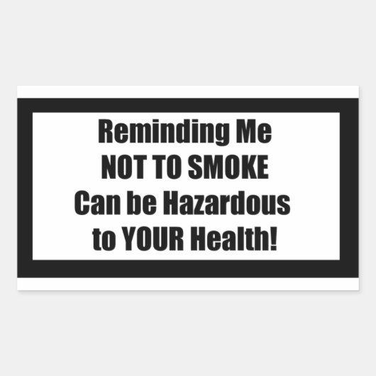 シガレットラベルSpoof - Reminding Me NtS Sticker 長方形シール (正面)