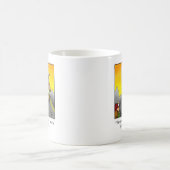 シガーおもしろいワイズ男の漫画のギフト! コーヒーマグカップ (中央)