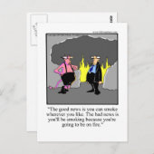 シガーおもしろい・アフィシオナードへのシガーギフト! ポストカード (正面/裏面)