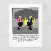 シガーおもしろい・アフィシオナードへのシガーギフト！ ポストカード (正面)