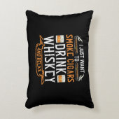 シガーとワイスキー名言 アクセントクッション (正面(垂直))