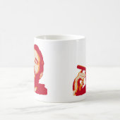 シガーのポートレートのマグを持つフィデル・カストロ コーヒーマグカップ (中央)