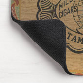 シガーのヴィンテージ箱のふたのマウスパッド マウスパッド (コーナー)