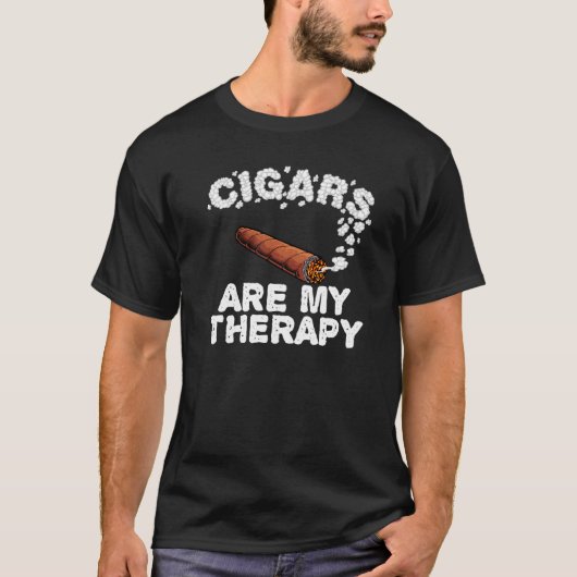 シガークールガ男性へウィメンスモーカーシガリロ喫煙 Tシャツ (正面)