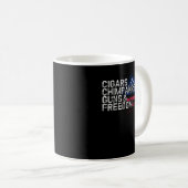 シガースチンパンゼスガンズ&自由 コーヒーマグカップ (正面右)
