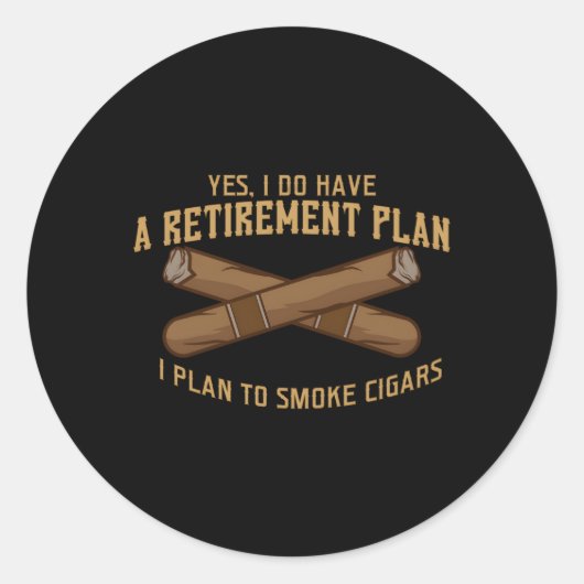 シガースモーカーグランドパパパファーザーデー用シガー ラウンドシール (正面)