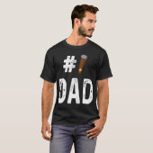 シガースモーカー喫煙ナンバー1パパ Tシャツ (正面フル)