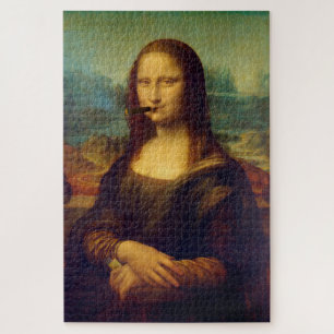シガースモーカー・モナ・リ絵画サズおもしろい ジグソーパズル