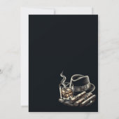 シガーズアンドバーボンバースデーパーティー 招待状 (裏面)