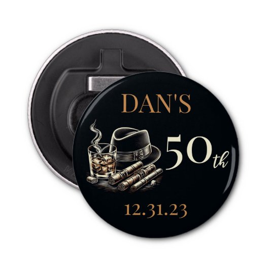 シガーズアンドバーボン誕生日 栓抜き (正面)