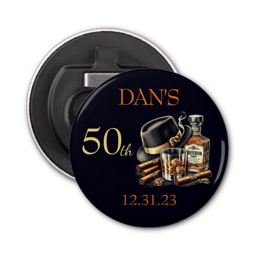 シガーズアンドバーボン誕生日 栓抜き (正面)