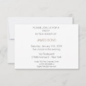 シガーズキューバジェンテルメンミニマリズム招待状 招待状 (裏面)