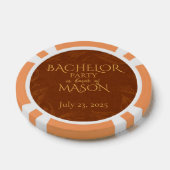 シガーバーをテーマにした独身パーティ ポーカーチップ (シングル)