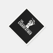 シガーファーシガー喫煙者フミドール葉巻の恋人ギフト スタンダードカクテルナプキン (角)