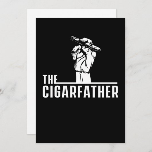 シガーファーシガー喫煙者フミドール葉巻の恋人ギフト 招待状 (正面/裏面)