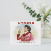 シガーボックスラベルUtopia ポストカード (スタンド正面)