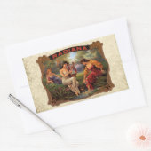 シガーラディアナヴィンテージタバコ 長方形シール (封筒)