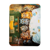 シガー及びブランデー、ルイWainを楽しんでいる猫 マグネット (縦)